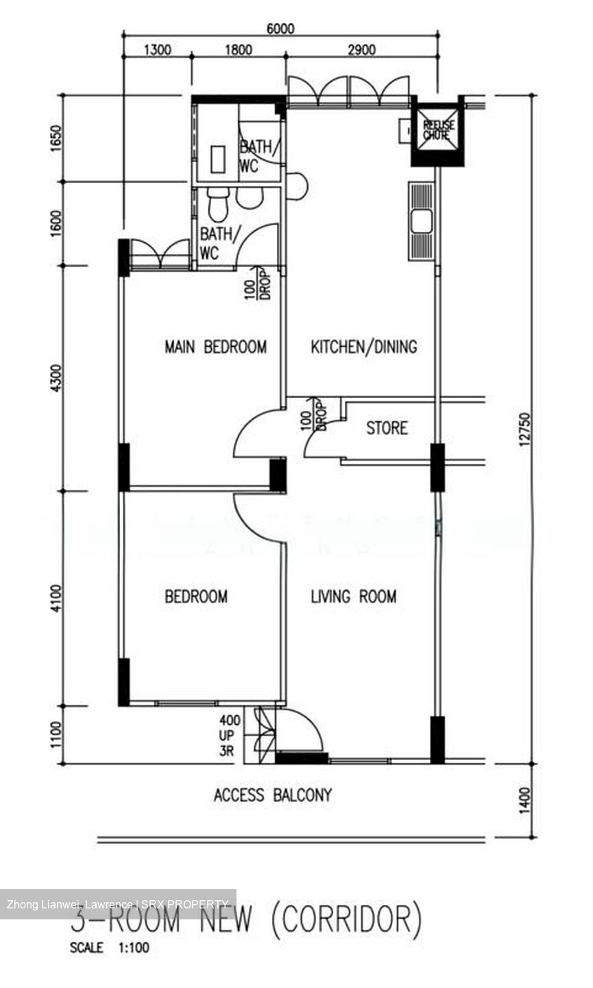 Blk 223 Boundary Ville (Serangoon), HDB 3 Rooms #575275251